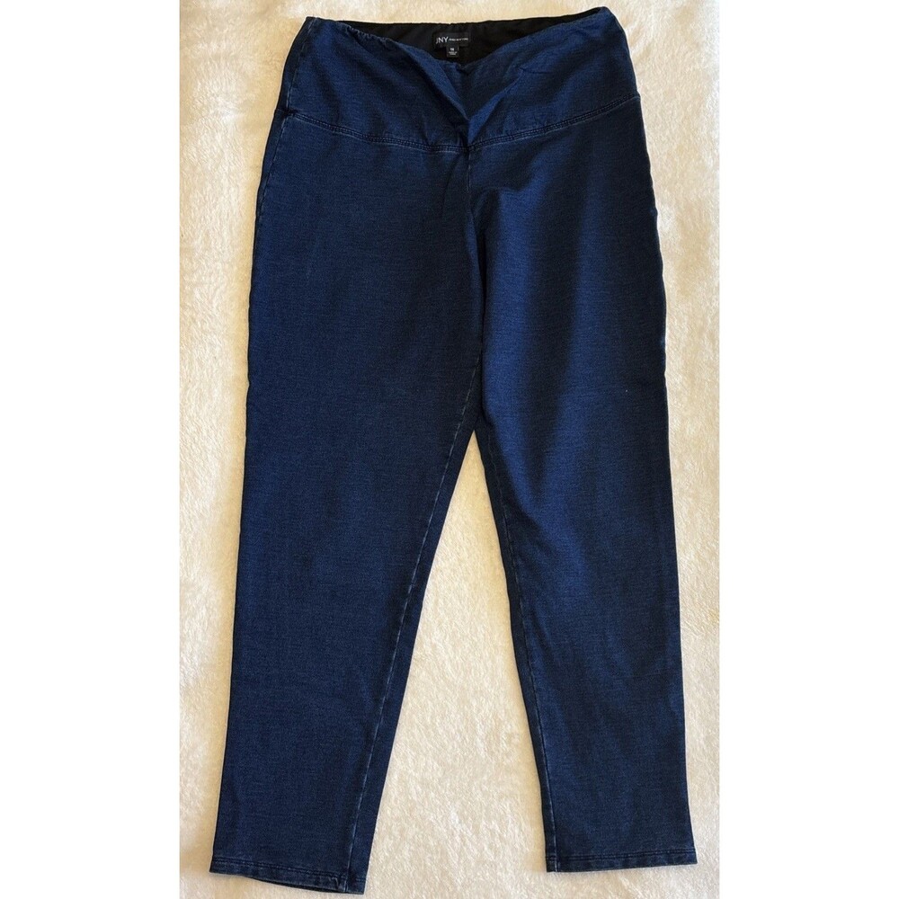 Jones New York Dark Blue Denim Stretch Pull on Jeans Size 1X